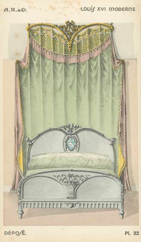 Ilustración del catálogo de productos de diseño interior de A R & Cie, Francia de French School