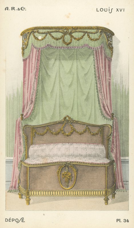 Ilustración del catálogo de productos de diseño interior de A R & Cie, Francia de French School