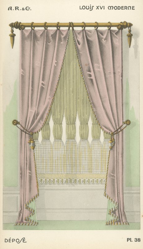 Ilustración del catálogo de productos de diseño interior de A R & Cie, Francia de French School
