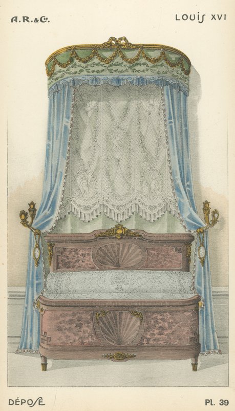 Ilustración del catálogo de productos de diseño interior de A R & Cie, Francia de French School