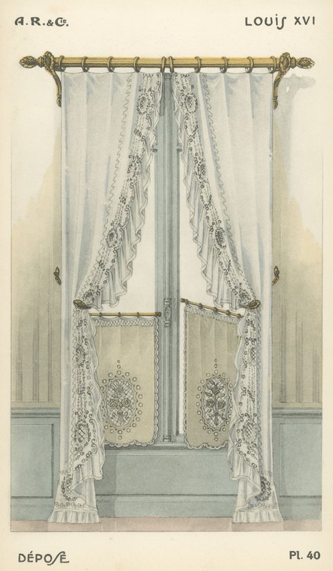 Ilustración del catálogo de productos de diseño interior de A R & Cie, Francia de French School
