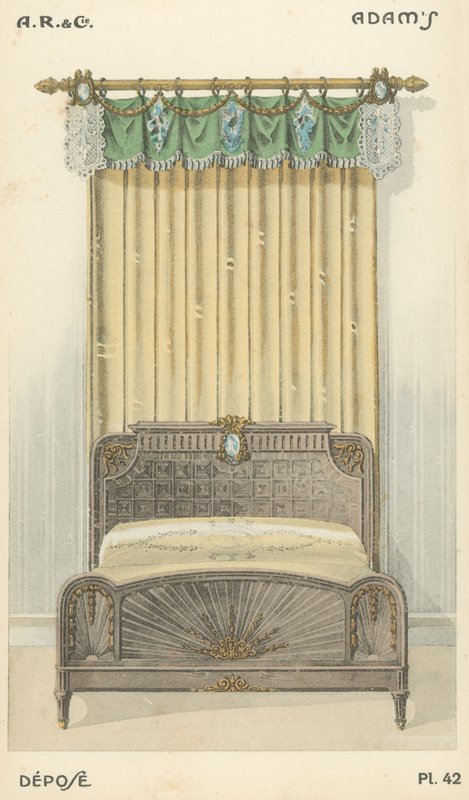 Ilustración del catálogo de productos de diseño interior de A R & Cie, Francia de French School
