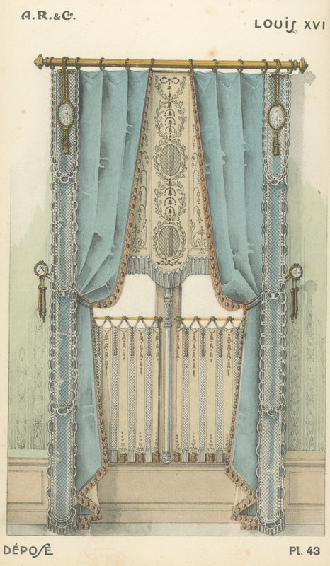 Ilustración del catálogo de productos de diseño interior de A R & Cie, Francia de French School
