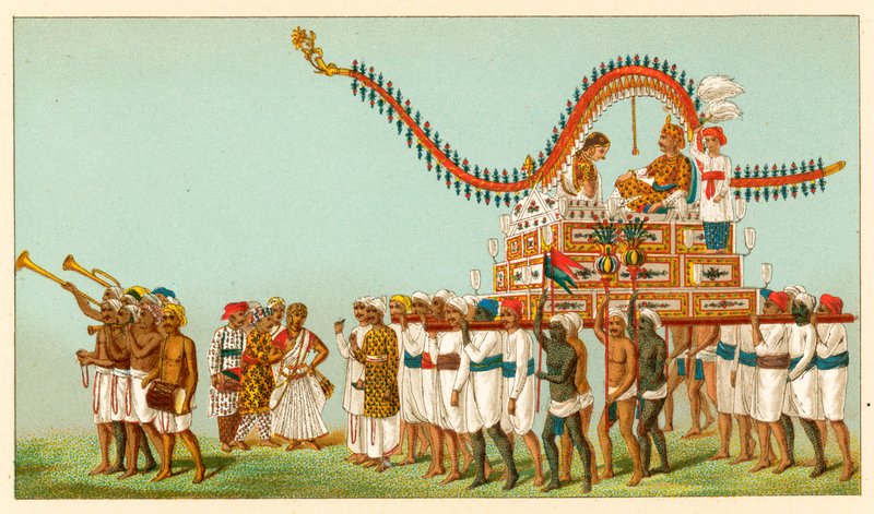 Traje de la India de French School
