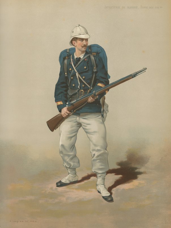 Infanterie de Marine, Tenue des Colies de French School