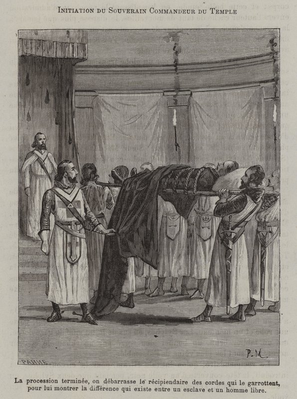 Iniciación de un comandante del templo de French School