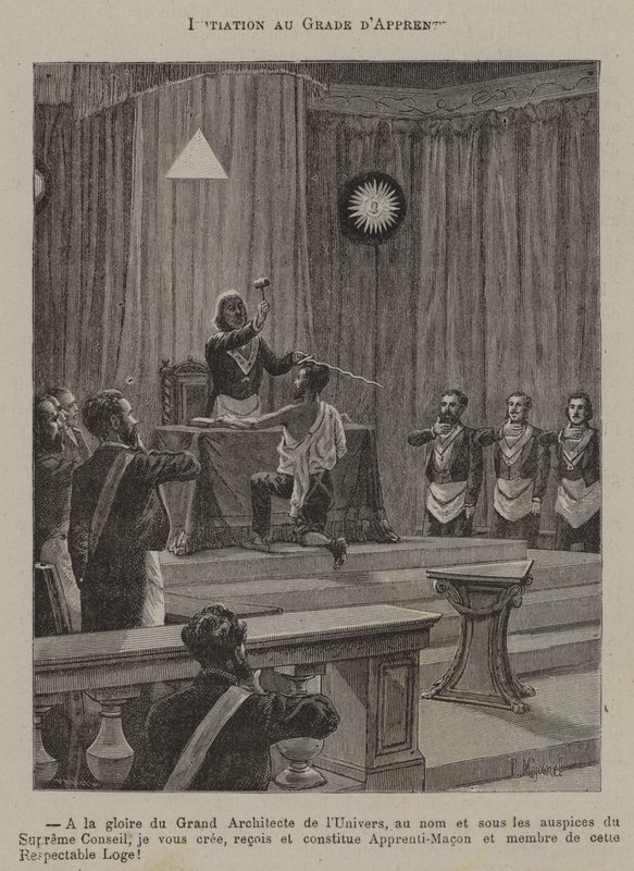 Iniciación al grado de aprendiz (grabado) de French School