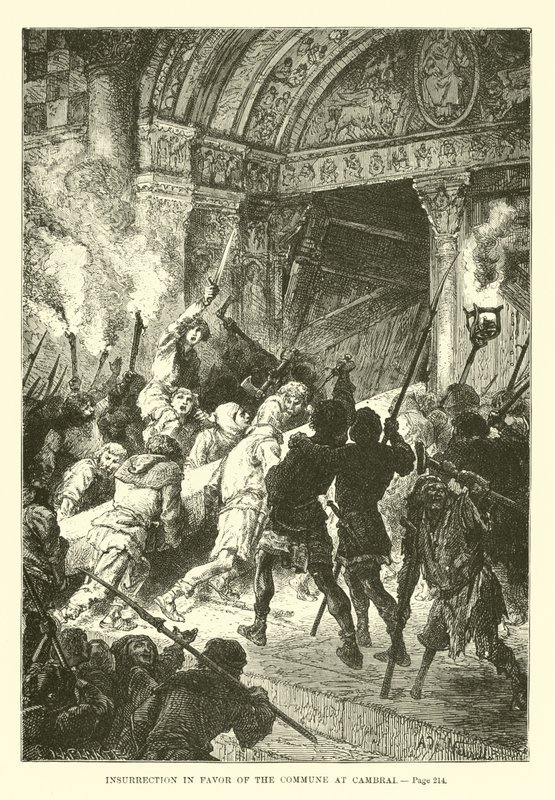 Insurrección a favor de la Comuna en Cambrai de French School