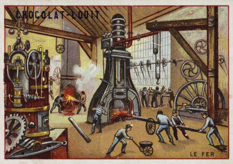 Fabricación de hierro de French School