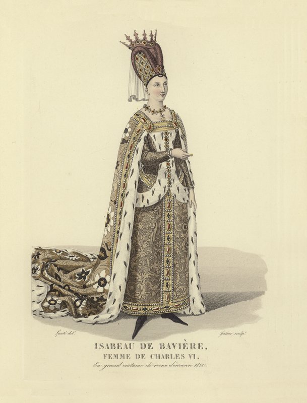 Isabel de Baviera, esposa del Rey Carlos VI de Francia de French School