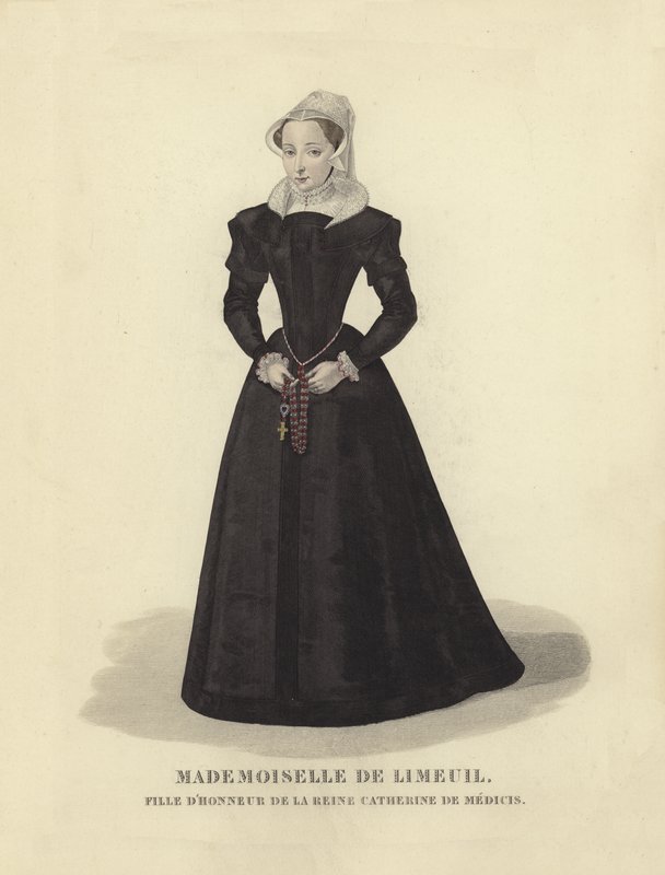 Isabelle de Limeuil, dama de honor de Catalina de Médici, esposa del rey Enrique II de Francia de French School
