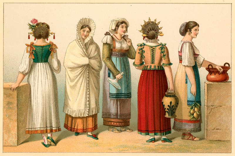 Traje de Italia de French School
