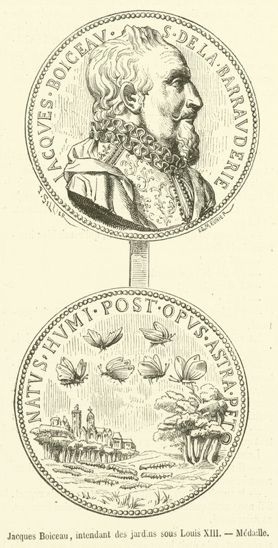 Jacques Boiceau, intendente de los jardines bajo Luis XIII, Medalla de French School