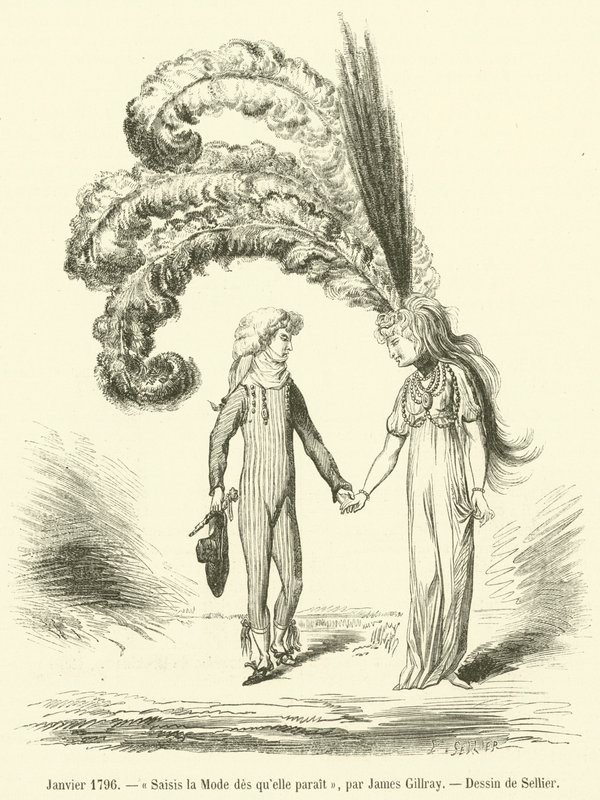 Enero de 1796, Captura la Moda en cuanto aparece de French School