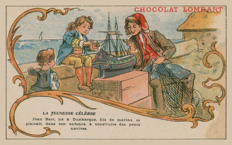 Jean Bart, comandante naval y corsario de finales del siglo XVII, de niño de French School