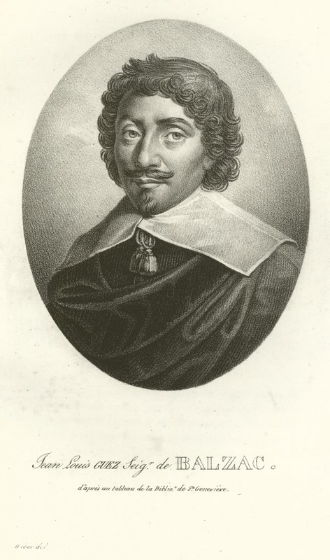 Jean Louis Guez, Señor de Balzac de French School