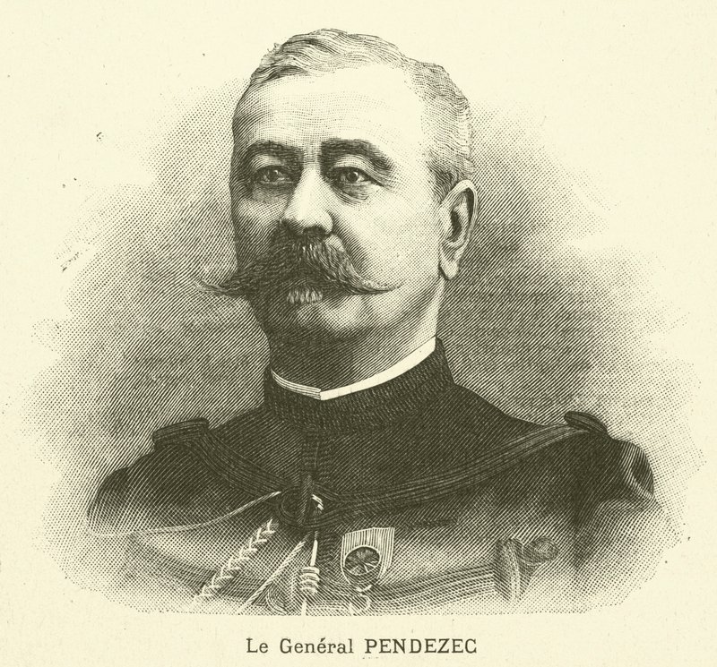 Jean Pendezec, general francés (grabado) de French School