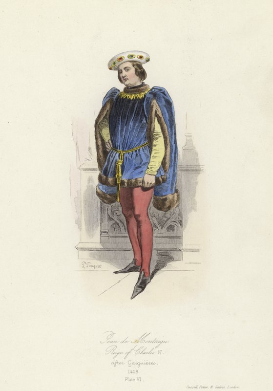 Jean de Montagu, Gran Maestre de Francia, reinado de Carlos VI de French School