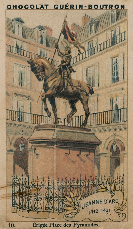 Juana de Arco, 1412-1431, Erigida en la Plaza de las Pirámides de French School