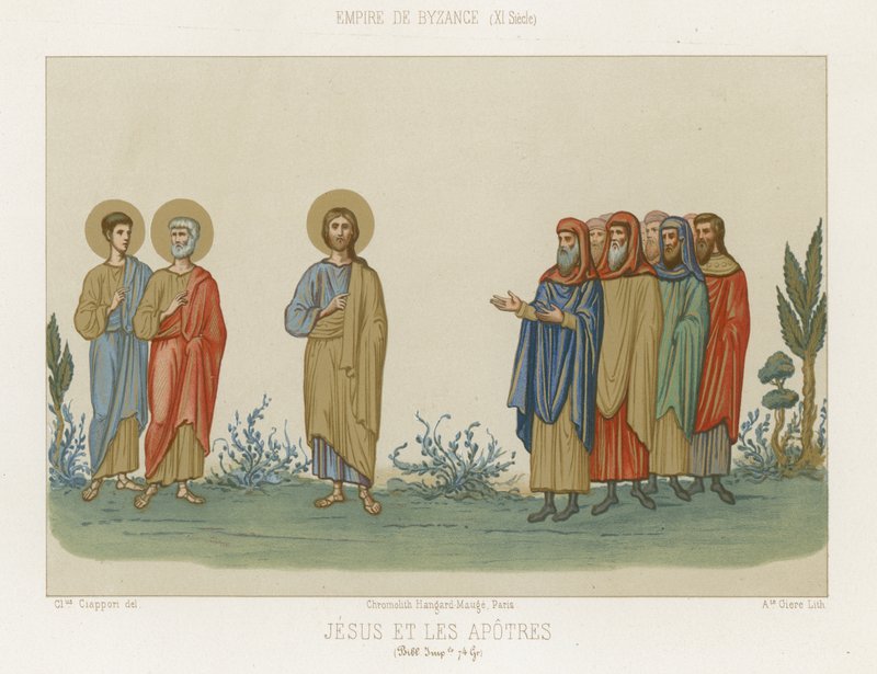Jesús y los apóstoles de French School