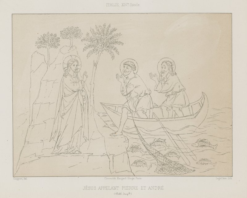 Jesús llamando a Pedro y Andrés de French School