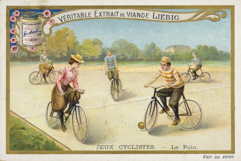 Jeux Cyclistes, jugando al polo de French School