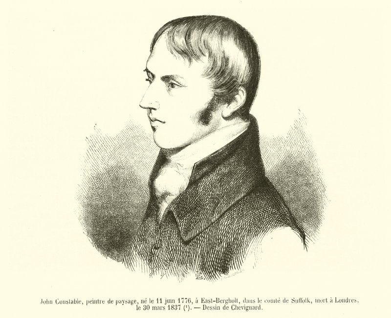 John Constable, pintor de paisajes, nacido el 11 de junio de 1776, en East-Bergholt, en el condado de Suffolk, muerto en Londres, el 30 de marzo de 1837 de French School