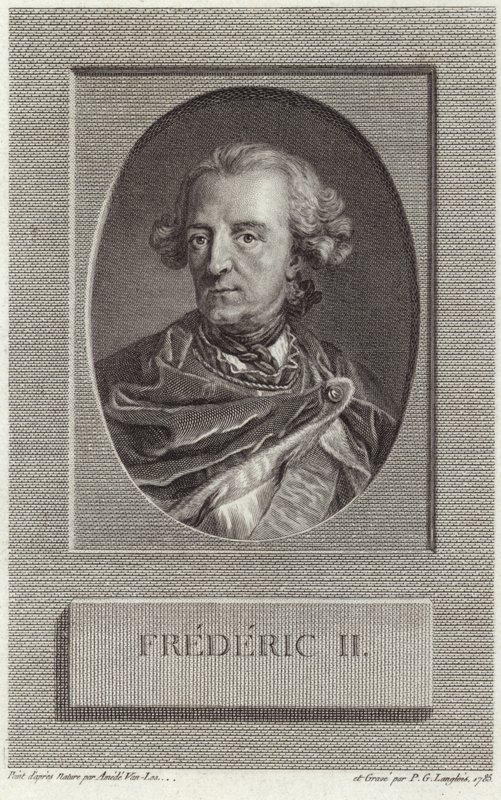Rey Federico II de Prusia de French School