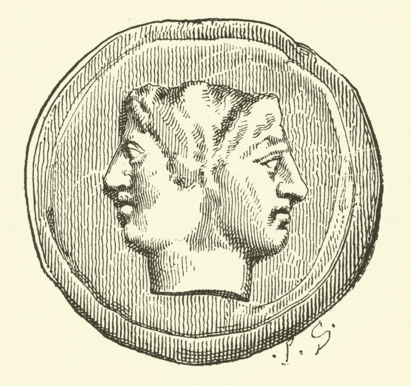 Rey Janus (grabado) de French School