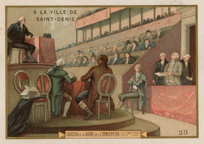 El rey Luis XVI de Francia en juicio ante la Convención Nacional, 1792 de French School