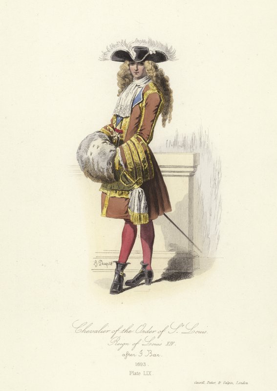 Caballero de la Orden de San Luis, reinado de Luis XIV de Francia de French School
