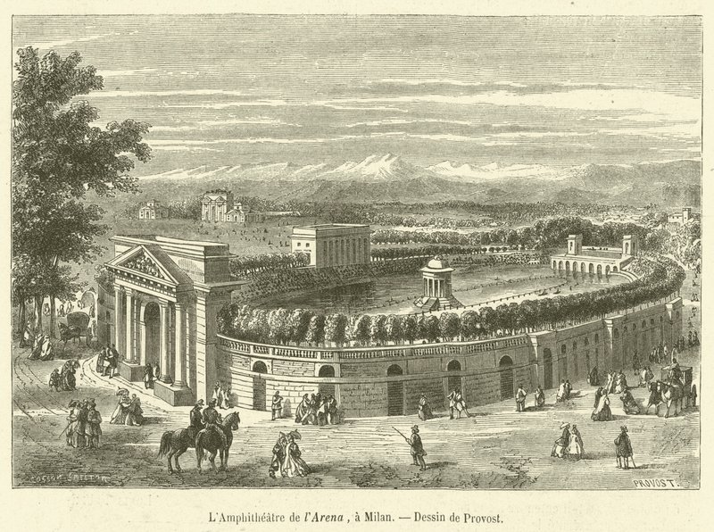 El Anfiteatro de la Arena, en Milán de French School