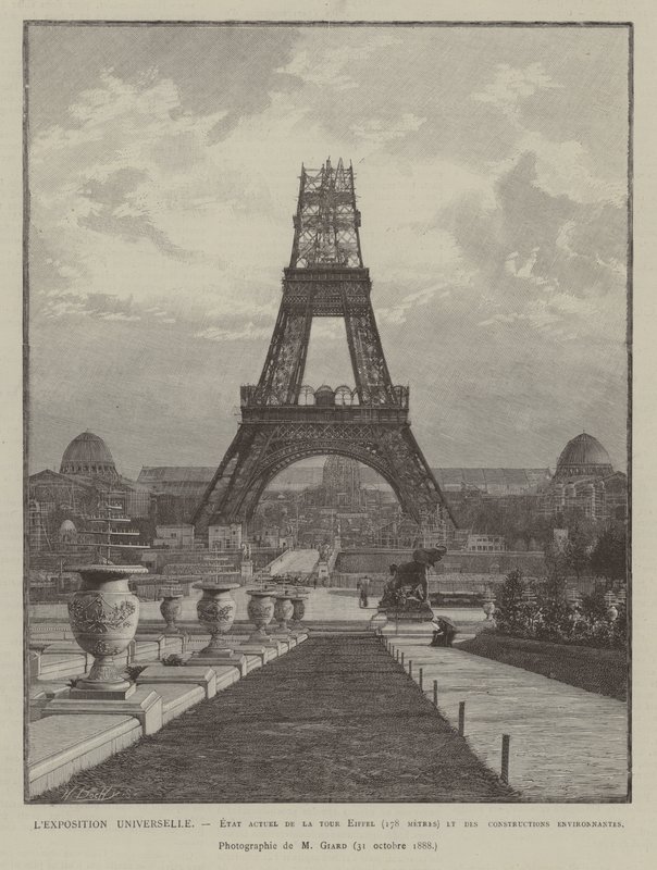 La Exposición Universal, Estado actual de la Torre Eiffel de French School