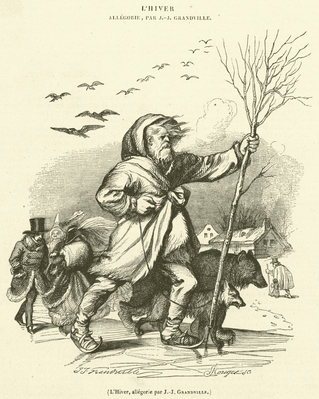 El Invierno, alegoría (grabado) de French School
