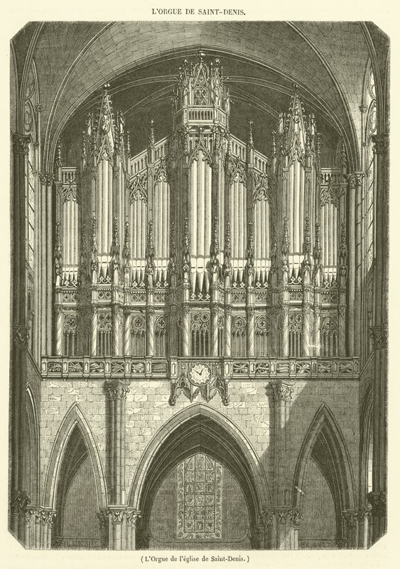 El órgano de la iglesia de Saint-Denis de French School