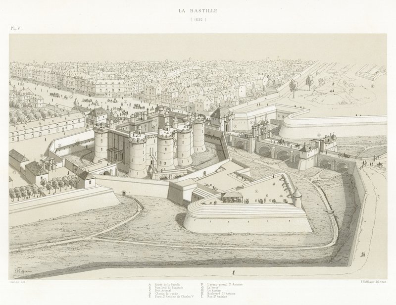 La Bastilla, 1650 de French School