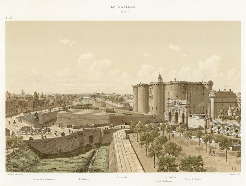 La Bastilla, 1740 de French School