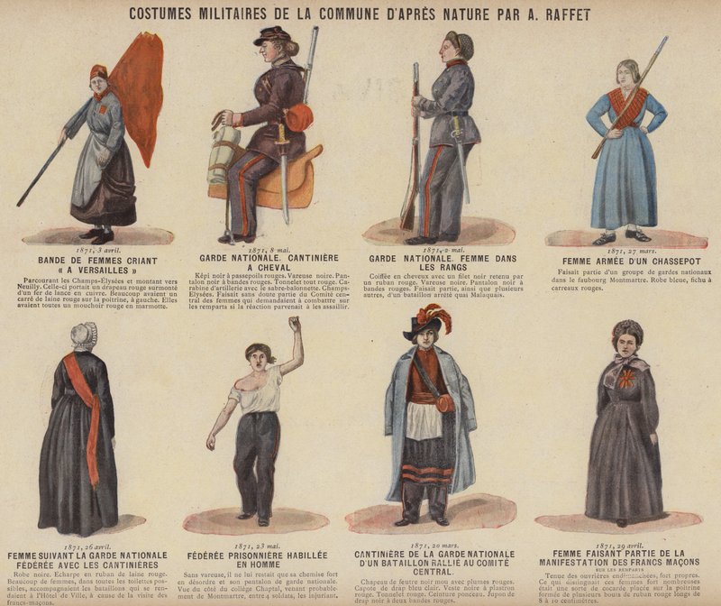 La Comuna de París, Trajes Militares de la Comuna por A Raffet de French School