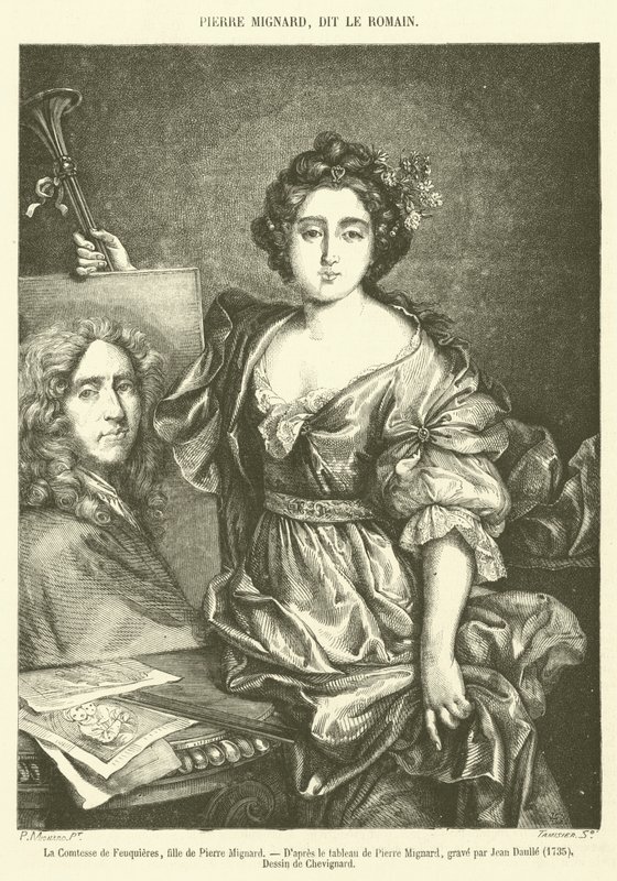 La condesa de Feuquières, hija de Pierre Mignard de French School