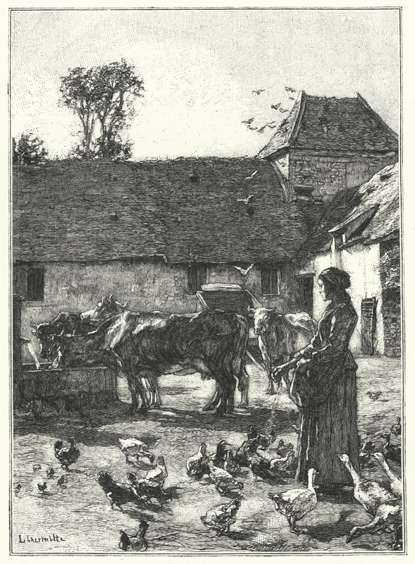 La Cour De La Ferme de French School
