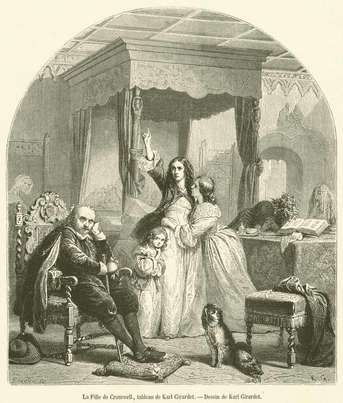 La Hija de Cromwell de French School