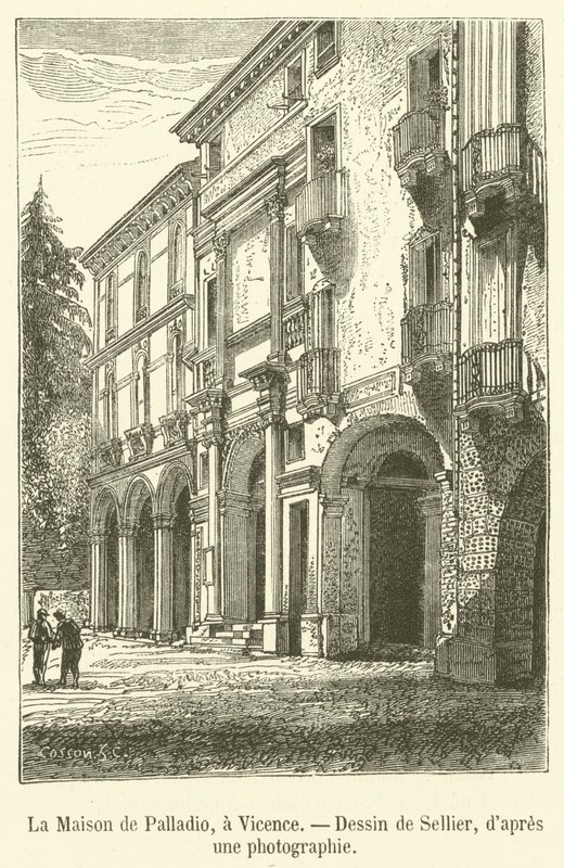 La Casa de Palladio, en Vicenza de French School