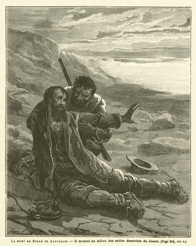 La muerte de Burke en Australia de French School