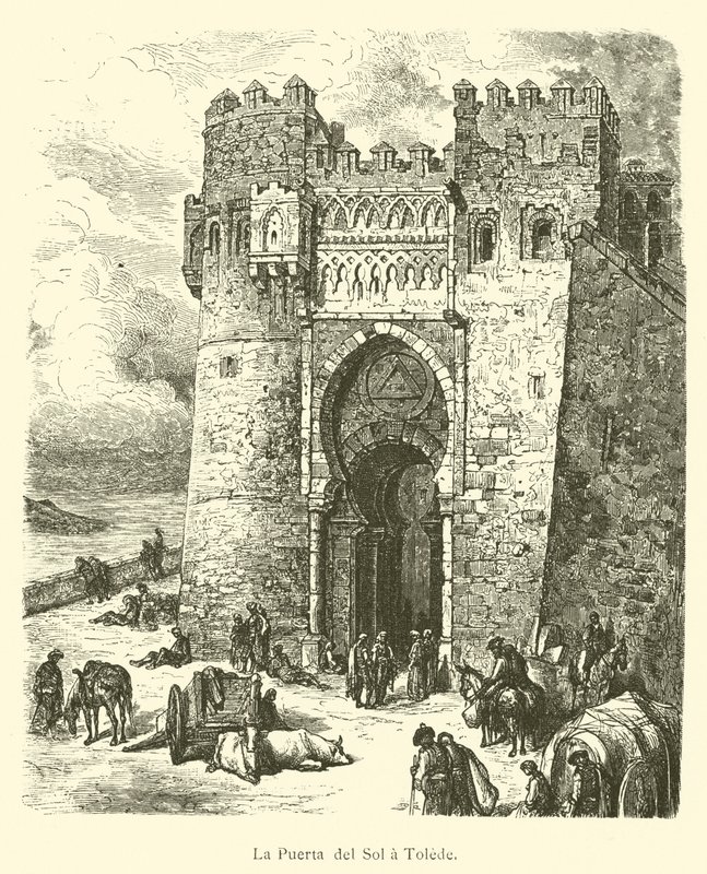 La Puerta del Sol en Toledo de French School