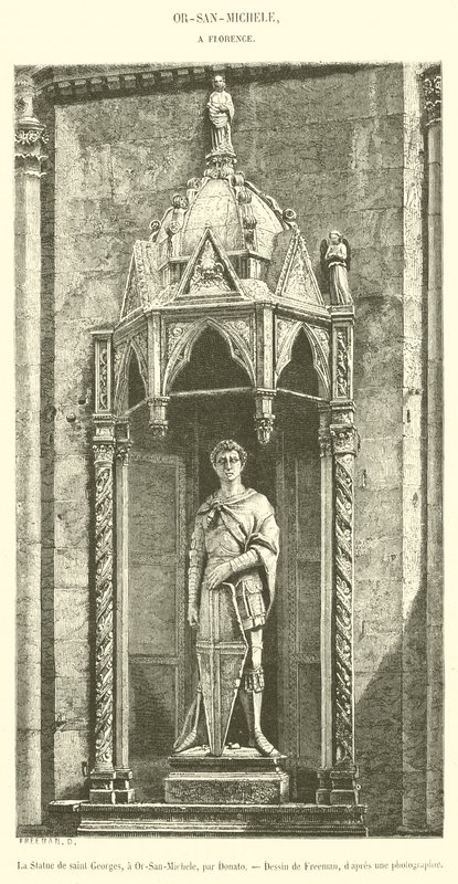 La Estatua de San Jorge, en Or-San-Michele de French School
