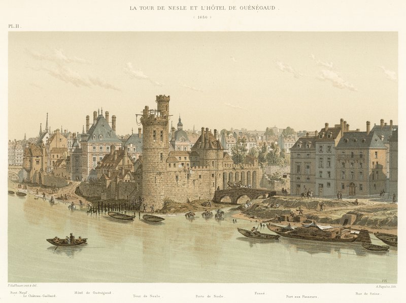 La Torre de Nesle y el Hotel de Guenegaud, 1650 de French School