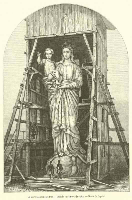 La Virgen colosal del Puy, Modelo en yeso de la estatua de French School