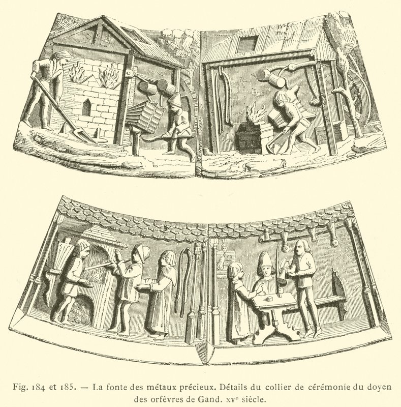 La fundición de metales preciosos de French School