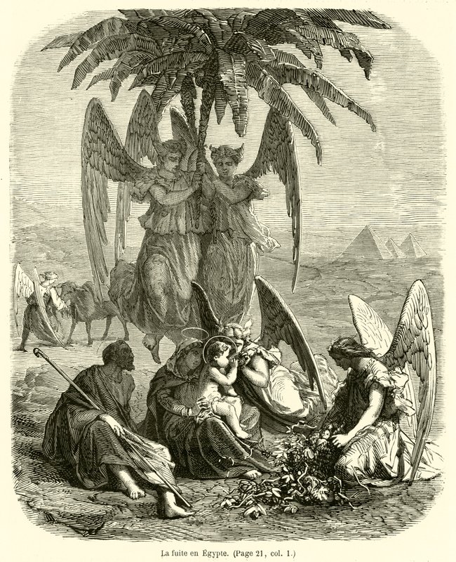 La huida a Egipto de French School