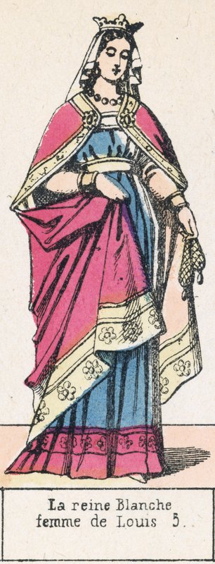 La reina Blanca, esposa de Luis V de French School